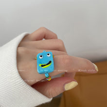 Load image into Gallery viewer, Cute Cartoon Little Monster Colorful Beaded Ceramic Bracelet Creative Rice Beads Elastic Wristband Women Bracelet Jewelry
