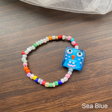 Load image into Gallery viewer, Cute Colored Little Monster Bracelet Cartoon Rice Beads Beaded Niche Design Elastic Bracelet Wristband Jewelry Women Gifts
