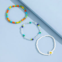 Load image into Gallery viewer, 3pcs/set Beach Beach Summer Fresh Color Rice Beads Small Daisy Beaded Fashion Simple Sweet Bracelet Women Bracelet Jewelry
