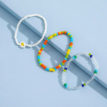 Load image into Gallery viewer, 3pcs/set Beach Beach Summer Fresh Color Rice Beads Small Daisy Beaded Fashion Simple Sweet Bracelet Women Bracelet Jewelry
