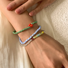 Load image into Gallery viewer, 3pcs/set Boho Daisy Flower Wristband Rice Bead Bracelet Women's Colorful Rice Bead Beaded Bracelet Set Women Jewelry
