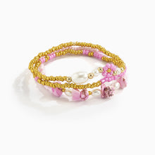 Load image into Gallery viewer, 3pcs/set Simple Rice Beads Gravel Bracelet Women's Bohemian Style Summer Small Daisy Imitation Pearl Bracelet Girl Jewelry
