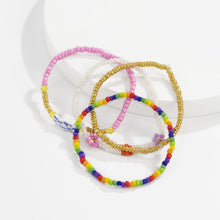 Load image into Gallery viewer, 4pcs/set Boho Colorful Daisy Flower Rice Bead Bracelet Simple Beaded Wristband Charm Set Summer Women Jewelry Accessories
