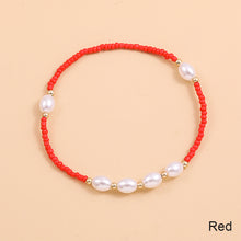 Load image into Gallery viewer, Simple Imitation Pearl Rice Bead Bracelet Summer Women Female Braided Bracelet Set Wristband Jewelry Accessories
