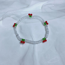 Load image into Gallery viewer, Fashion All-match Creative Hand-woven Beaded Bracelet Small Fresh Cherry Bracelet Creative Women Jewelry Wristband

