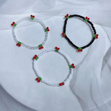 Load image into Gallery viewer, Fashion All-match Creative Hand-woven Beaded Bracelet Small Fresh Cherry Bracelet Creative Women Jewelry Wristband
