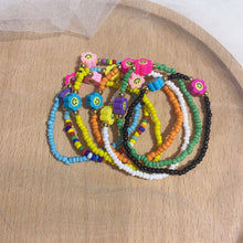 Load image into Gallery viewer, Fashion Colorful Hand Beaded Bracelet Sun Flower Stretch Braided Ring Flower Millet Bead Bracelet Women Jewelry Accessories
