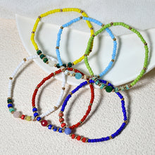 Load image into Gallery viewer, Fashion Boho Bead Bracelet Women's Ethnic Color Stacked Glass Bead Stretch Bracelet Female Beaded Wristband Jewelry
