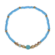 Load image into Gallery viewer, Fashion Boho Bead Bracelet Women's Ethnic Color Stacked Glass Bead Stretch Bracelet Female Beaded Wristband Jewelry
