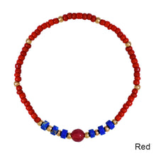 Load image into Gallery viewer, Fashion Boho Bead Bracelet Women's Ethnic Color Stacked Glass Bead Stretch Bracelet Female Beaded Wristband Jewelry
