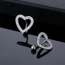 Load image into Gallery viewer, Fashion Belly Button Ring Creative Heart Shape Belly Button Nail Full Inlaid Stone Jewelry Rhinestones Women Sexy Body Nails
