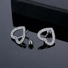Load image into Gallery viewer, Fashion Belly Button Ring Creative Heart Shape Belly Button Nail Full Inlaid Stone Jewelry Rhinestones Women Sexy Body Nails
