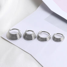 Load image into Gallery viewer, Surgical Steel Segment Nose Ring Septum Round Cartilage Earrings Body Piercing Jewelry for Women Men Body Piercing Jewelry
