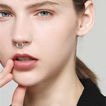 Load image into Gallery viewer, Surgical Steel Segment Nose Ring Septum Round Cartilage Earrings Body Piercing Jewelry for Women Men Body Piercing Jewelry
