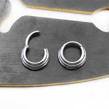 Load image into Gallery viewer, Surgical Steel Segment Nose Ring Septum Round Cartilage Earrings Body Piercing Jewelry for Women Men Body Piercing Jewelry
