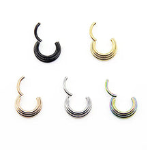 Load image into Gallery viewer, Surgical Steel Segment Nose Ring Septum Round Cartilage Earrings Body Piercing Jewelry for Women Men Body Piercing Jewelry
