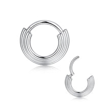 Load image into Gallery viewer, Surgical Steel Segment Nose Ring Septum Round Cartilage Earrings Body Piercing Jewelry for Women Men Body Piercing Jewelry
