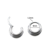 Load image into Gallery viewer, Surgical Steel Segment Nose Ring Septum Round Cartilage Earrings Body Piercing Jewelry for Women Men Body Piercing Jewelry
