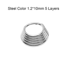 Load image into Gallery viewer, Surgical Steel Segment Nose Ring Septum Round Cartilage Earrings Body Piercing Jewelry for Women Men Body Piercing Jewelry
