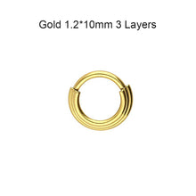 Load image into Gallery viewer, Surgical Steel Segment Nose Ring Septum Round Cartilage Earrings Body Piercing Jewelry for Women Men Body Piercing Jewelry
