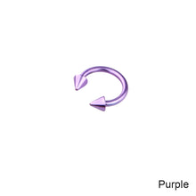 Load image into Gallery viewer, Cone C-shaped Circular Septum Nose Ring Surgical Steel Nipple Hoops Nose Septum Ear Bone Nose Nail Piercing Body Jewelry
