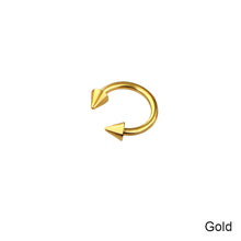 Load image into Gallery viewer, Cone C-shaped Circular Septum Nose Ring Surgical Steel Nipple Hoops Nose Septum Ear Bone Nose Nail Piercing Body Jewelry
