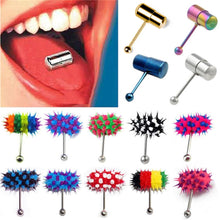 Load image into Gallery viewer, Creative Vibrating Tongue Ring Stainless Steel Electroplating Vibrating Tongue Nail Human Body Piercing Women Men Jewelry
