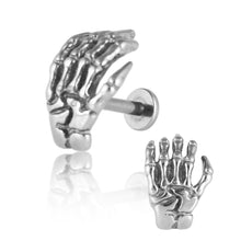 Load image into Gallery viewer, Fashion Skull Hand Bone Stud Earrings Stainless Steel Creative Punk Piercing Jewelry Women Men Cool Body Accessories
