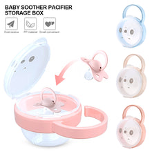 Load image into Gallery viewer, Baby Pacifier Box Pacifier Clip PP Plastic Soother Container Holder Box Travel Storage Case Holder Pacifier Storage Nipple Case
