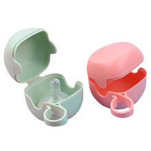 Load image into Gallery viewer, Portable Baby Pacifier Box Infant Soother Container Holder Box Travel Storage Case Holder Pacifier Storage Nipple Cradle Case
