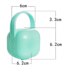 Load image into Gallery viewer, Portable Baby Pacifier Box Infant Soother Container Holder Box Travel Storage Case Holder Pacifier Storage Nipple Cradle Case
