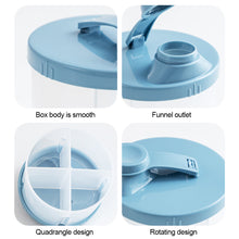 Load image into Gallery viewer, 4 Grid Baby Milk Powder Storage Box Infant Food Container Case Portable Toddler Snack Candy Division Sealing Box
