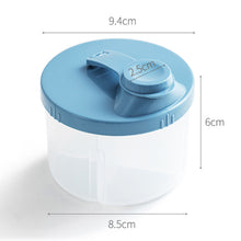 Load image into Gallery viewer, 4 Grid Baby Milk Powder Storage Box Infant Food Container Case Portable Toddler Snack Candy Division Sealing Box
