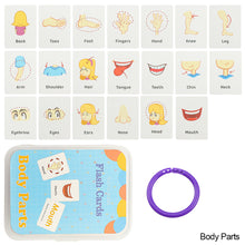 Load image into Gallery viewer, Kids English Learning Flashcards Educational Cards Montessori Flashcards Cognitive Toys Picture Memorise Games Gifts for Children
