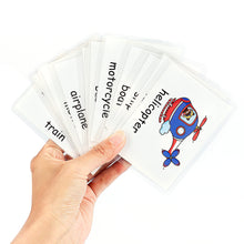 Load image into Gallery viewer, 12pcs Kids English Learning Words Flashcards Educational Cards Color Animal Cognition Picture Memorise Cards
