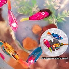 Load image into Gallery viewer, Electric Fish Cat Interactive Toy with Light Water Swimming Robot Fish Toy Pet Playing Toys
