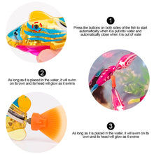 Load image into Gallery viewer, Electric Fish Cat Interactive Toy with Light Water Swimming Robot Fish Toy Pet Playing Toys
