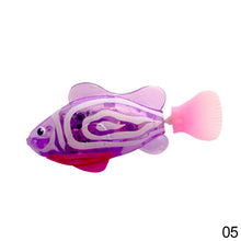Load image into Gallery viewer, Electric Fish Cat Interactive Toy with Light Water Swimming Robot Fish Toy Pet Playing Toys

