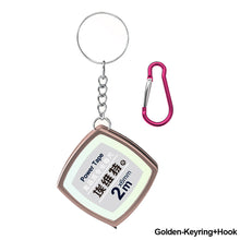 Load image into Gallery viewer, 1pc Creative Mini Tape Measure Pull Ruler Key Ring Measuring Tools Retractable Ruler with Key Chain and Hook Gauging Tool Portable Keychain Keyring Gifts
