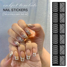 Load image into Gallery viewer, Nail Art Strip Hollow Nail Art Spray Template DIY Hand-painted Nail Art Sticker Hollow Nail Sticker Nail Art Decoration
