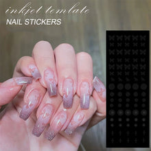 Load image into Gallery viewer, Nail Art Strip Hollow Nail Art Spray Template DIY Hand-painted Nail Art Sticker Hollow Nail Sticker Nail Art Decoration
