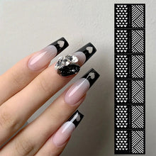 Load image into Gallery viewer, Nail Art Strip Hollow Nail Art Spray Template DIY Hand-painted Nail Art Sticker Hollow Nail Sticker Nail Art Decoration
