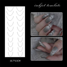 Load image into Gallery viewer, Nail Art Strip Hollow Nail Art Spray Template DIY Hand-painted Nail Art Sticker Hollow Nail Sticker Nail Art Decoration
