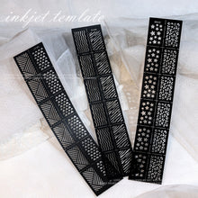 Load image into Gallery viewer, Nail Art Strip Hollow Nail Art Spray Template DIY Hand-painted Nail Art Sticker Hollow Nail Sticker Nail Art Decoration
