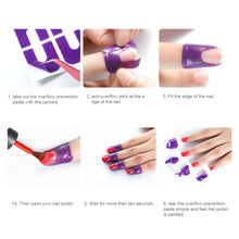 Load image into Gallery viewer, Nail Overflow Stickers Tasteless Peelable Nail Stickers Nail Polish Anti-spill Stickers Nail Art Tools Manicure Supplies

