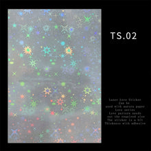 Load image into Gallery viewer, Aurora Laser Nail Stickers Versatile Star Laser Nail Stickers Nail Art Decoration Manicure Accessories
