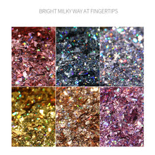 Load image into Gallery viewer, Irregular Laser Star Fragment Sequin Nail Stickers Flash Symphony Manicure Decoration DIY Nail Art Accessories
