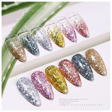 Load image into Gallery viewer, Irregular Laser Star Fragment Sequin Nail Stickers Flash Symphony Manicure Decoration DIY Nail Art Accessories

