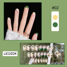 Load image into Gallery viewer, 24pcs/set Multicolor Cute Nail Patches Fake Nail Pieces Removable Fake Nails Extension Nail Art Accessories
