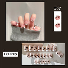 Load image into Gallery viewer, 24pcs/set Multicolor Cute Nail Patches Fake Nail Pieces Removable Fake Nails Extension Nail Art Accessories
